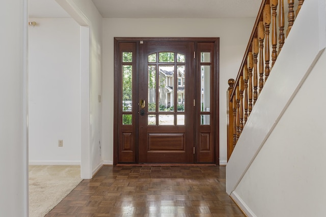 6515 Lake Shadows Cir, Hixson, TN 37343 - entrance foyer with stairs