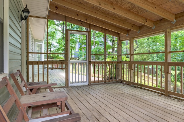 6515 Lake Shadows Cir, Hixson, TN 37343 - view of unfurnished sunroom