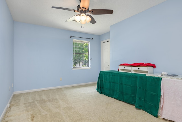 6515 Lake Shadows Cir, Hixson, TN 37343 - carpeted bedroom featuring a ceiling fan and a closet