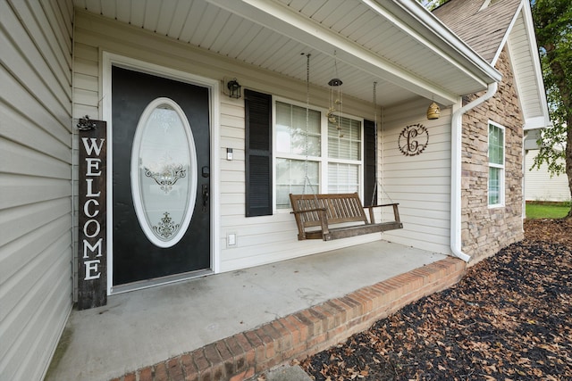 90 Quail Run, Lafayette, GA 30728 - property entrance with covered porch and stone siding