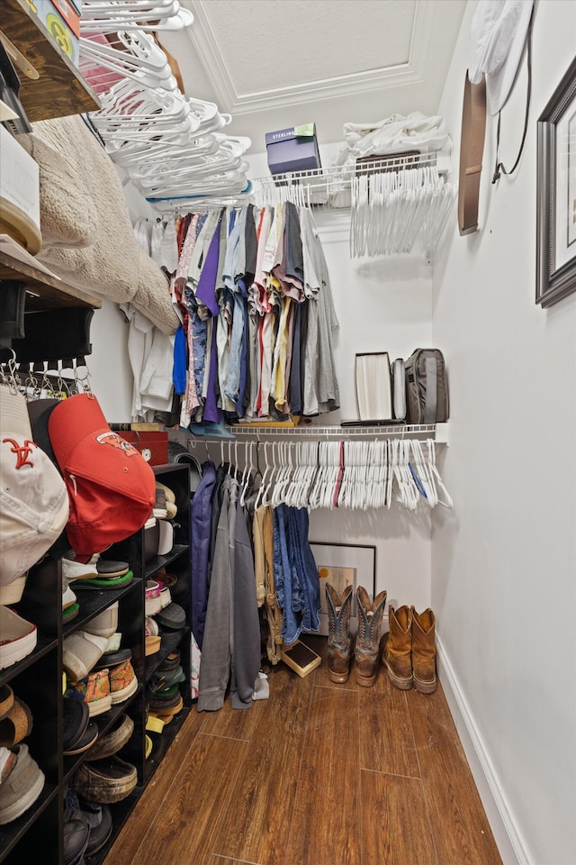 90 Quail Run, Lafayette, GA 30728 - spacious closet with wood finished floors