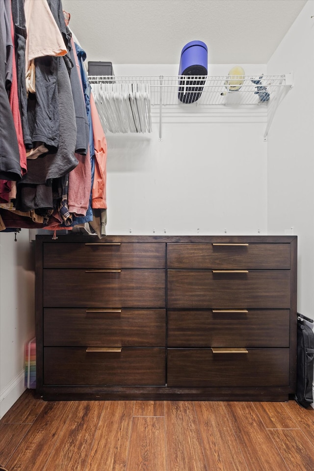 90 Quail Run, Lafayette, GA 30728 - walk in closet with dark wood-style floors