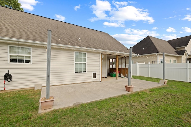 90 Quail Run, Lafayette, GA 30728 - rear view of property with a patio and roof with shingles
