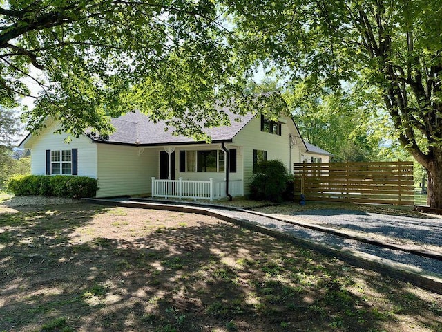 6248 Old Dunlap Rd, Whitwell, TN 37397 - view of front of property with covered porch and a shingled roof