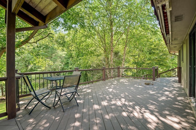 4128 Hamill Rd, Hixson, TN 37343 - view of wooden deck