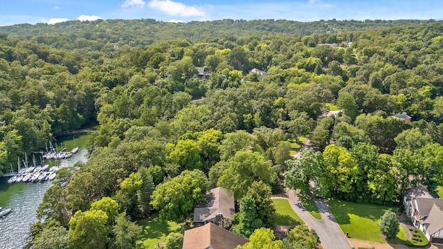 4128 Hamill Rd, Hixson, TN 37343 - aerial view of a nearby body of water and a heavily wooded area