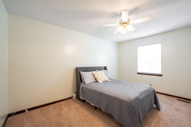 1107 Copperwood Dr, Hixson, TN 37343 - bedroom featuring light carpet and ceiling fan