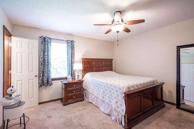 1107 Copperwood Dr, Hixson, TN 37343 - bedroom featuring light colored carpet and a ceiling fan