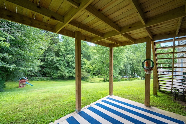 1107 Copperwood Dr, Hixson, TN 37343 - view of patio featuring stairway