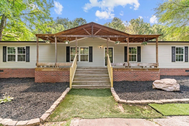 1483 Resaca Lafayette Rd NW, Resaca, GA 30735 - ranch-style home with covered porch