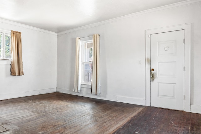 2003 Jackson St, Chattanooga, TN 37404 - empty room featuring plenty of natural light, hardwood / wood-style floors, and crown molding