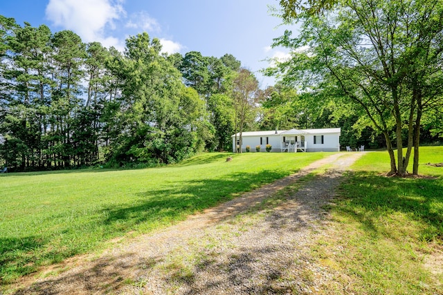 63 Applewood Ln, Chatsworth, GA 30705 - view of green lawn with driveway