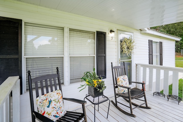 63 Applewood Ln, Chatsworth, GA 30705 - view of wooden porch