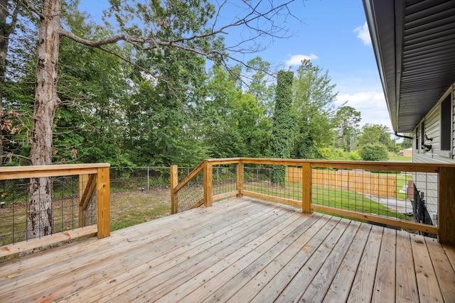 2427 Maplewood Dr, Chattanooga, TN 37421 - wooden deck featuring a fenced backyard
