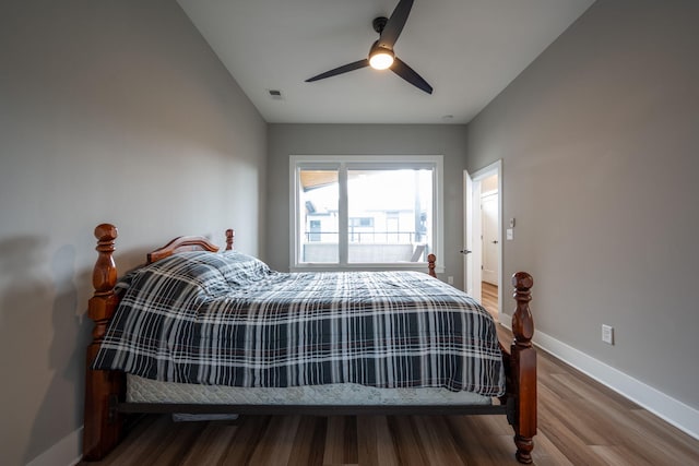 745 Burnside Pl, Chattanooga, TN 37408 - bedroom featuring wood finished floors and ceiling fan