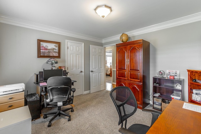 212 Cox Ln, Soddy Daisy, TN 37379 - office space featuring crown molding and light colored carpet