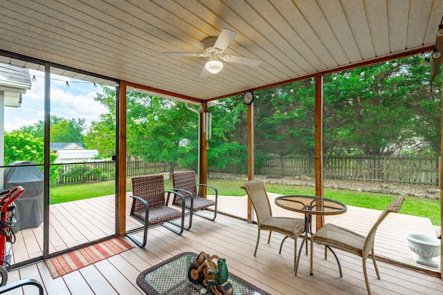 212 Cox Ln, Soddy Daisy, TN 37379 - sunroom / solarium with ceiling fan