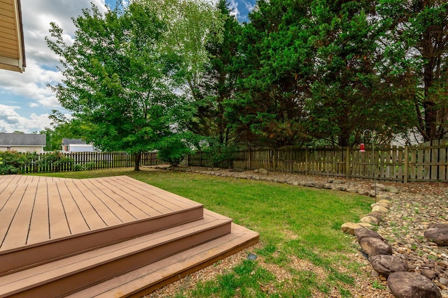212 Cox Ln, Soddy Daisy, TN 37379 - deck with a fenced backyard