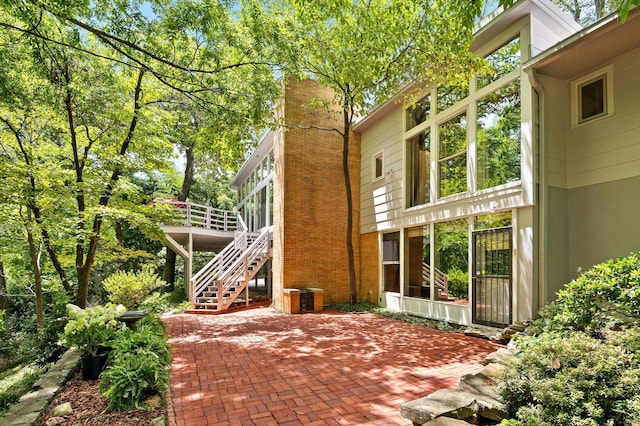 2554 Crestwood Dr, Chattanooga, TN 37415 - view of patio / terrace with stairs and a wooden deck