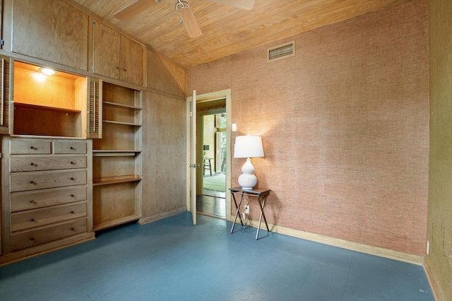 2554 Crestwood Dr, Chattanooga, TN 37415 - sitting room with wooden ceiling, a ceiling fan, and tile patterned floors