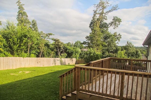 2730 Windthrush Dr, Chattanooga, TN 37421 - wooden terrace featuring a fenced backyard