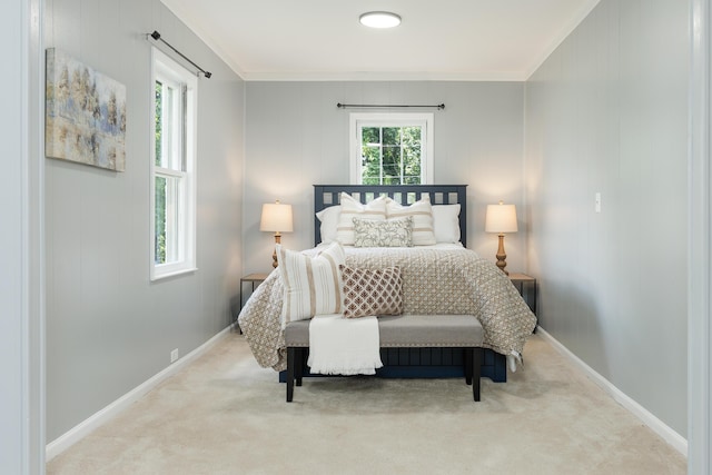 11387 Spring St, Soddy Daisy, TN 37379 - carpeted bedroom featuring crown molding and baseboards