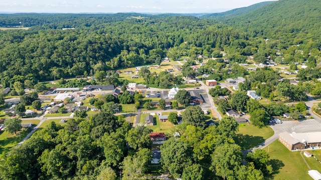 11387 Spring St, Soddy Daisy, TN 37379 - aerial view of residential area featuring a heavily wooded area
