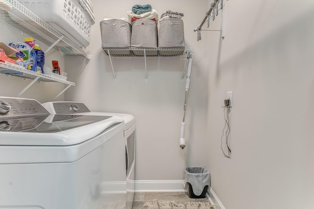 320 Kempton Ln Unit 2, Dalton, GA 30721 - washroom featuring separate washer and dryer and baseboards