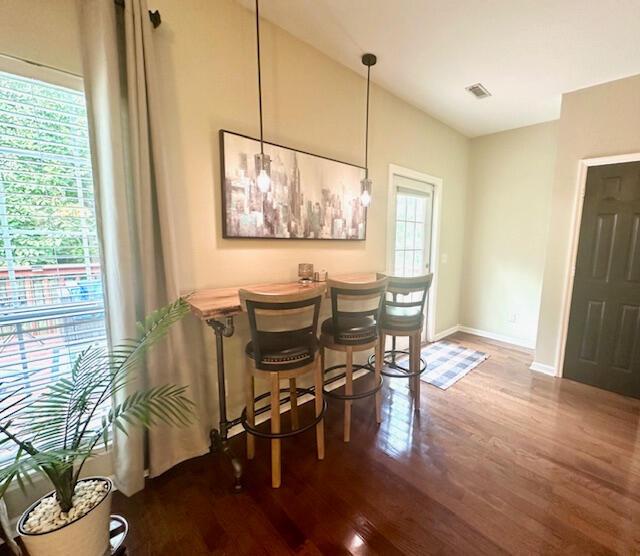 8041 Hamilton Mill Dr, Chattanooga, TN 37421 - dining room featuring wood finished floors and baseboards
