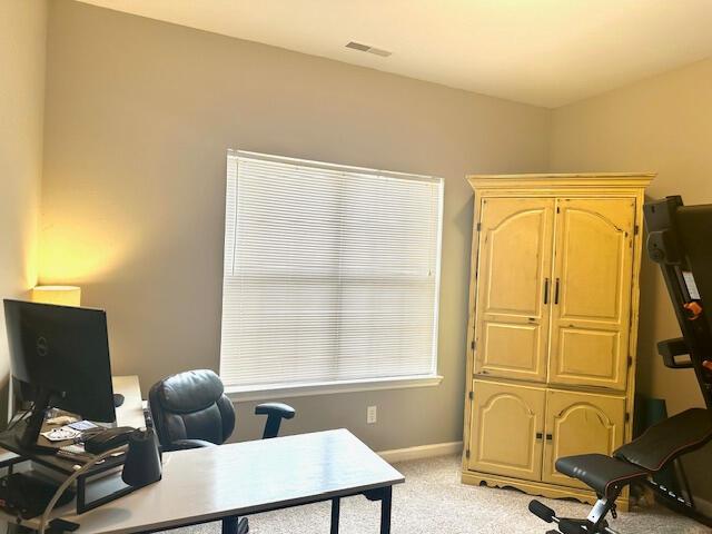 8041 Hamilton Mill Dr, Chattanooga, TN 37421 - office area with light colored carpet and baseboards