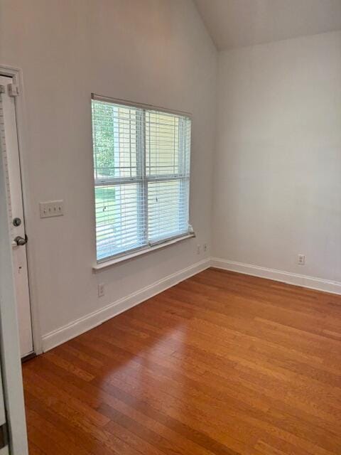 731 Callaway Ct, Chattanooga, TN 37421 - empty room featuring wood finished floors and lofted ceiling