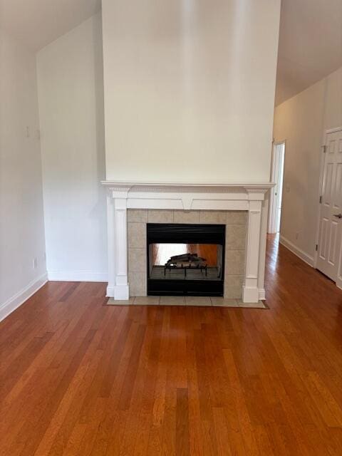 731 Callaway Ct, Chattanooga, TN 37421 - detailed view of wood finished floors and a tiled fireplace