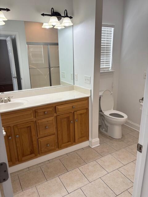 731 Callaway Ct, Chattanooga, TN 37421 - full bath with vanity, tile patterned floors, and a stall shower