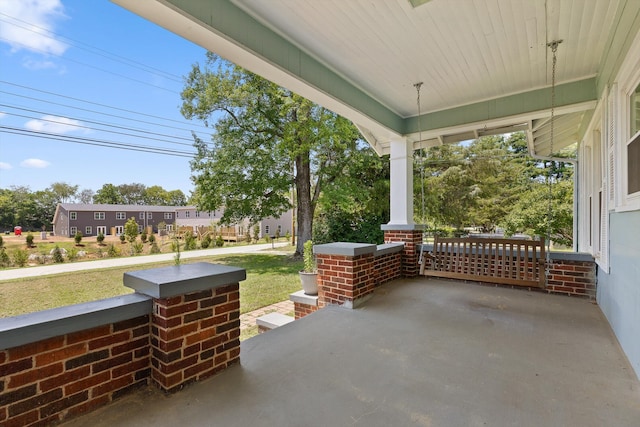 6863 Standifer Gap Rd, Chattanooga, TN 37421 - covered porch with a lawn