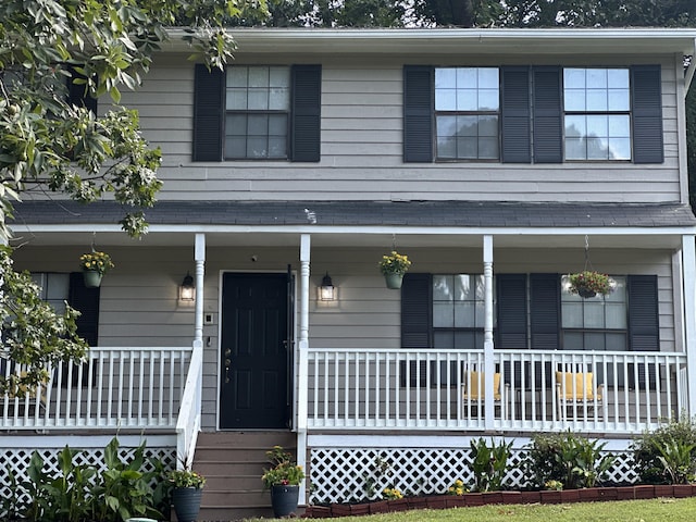 8807 Hurricane Manor Trl, Chattanooga, TN 37421 - view of front facade featuring a porch
