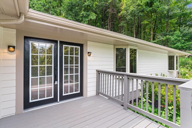 2219 Rocky Face Cir, Dalton, GA 30720 - deck with french doors