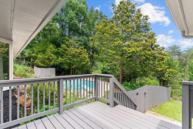 2219 Rocky Face Cir, Dalton, GA 30720 - view of wooden terrace