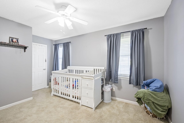 7700 Dune Ln, Hixson, TN 37343 - bedroom with carpet flooring and a ceiling fan