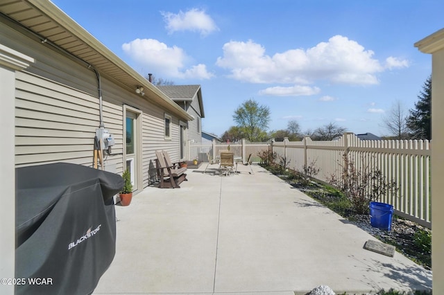 1543 Wonderlick Rd, Lima, OH 45805 - view of patio featuring a fenced backyard and area for grilling