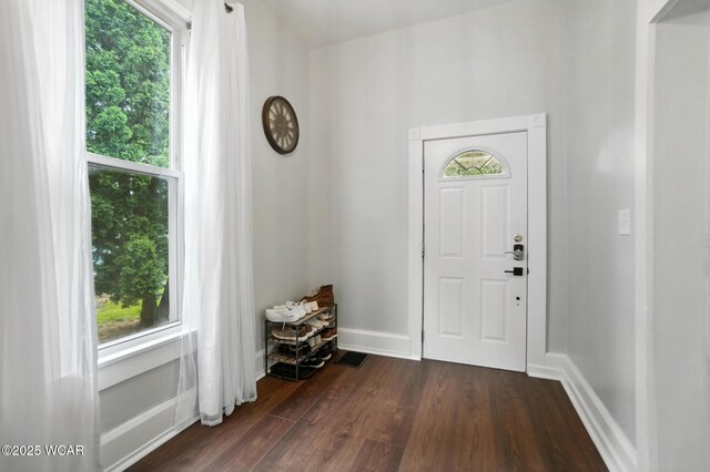 307 N Jefferson St, Van Wert, OH 45891 - entrance foyer featuring plenty of natural light and dark wood-style floors