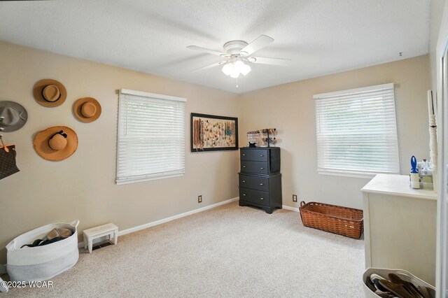 2357 London Dr, Lima, OH 45805 - misc room with carpet, ceiling fan, and baseboards