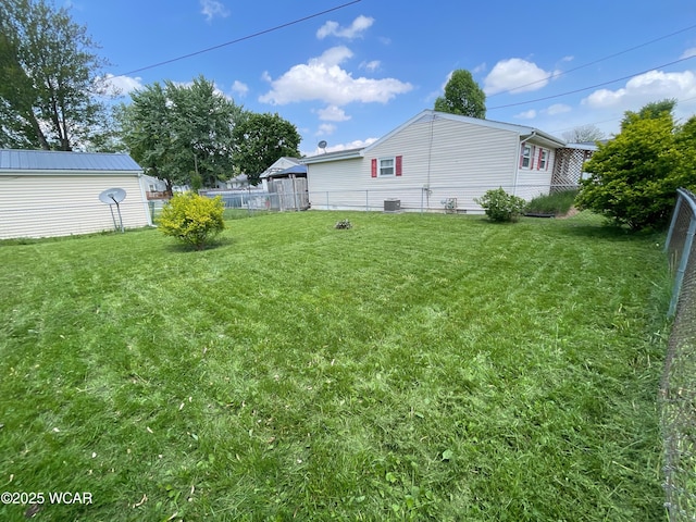 635 Stevens St, Kenton, OH 43326 - view of yard with central air condition unit