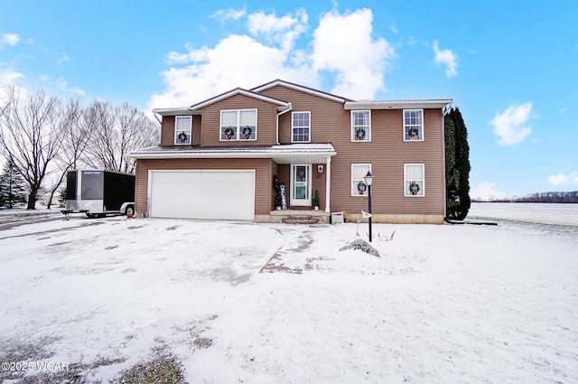 view of front of house with an attached garage