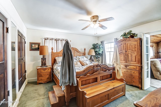 118 Boyd Ave, Van Wert, OH 45891 - bedroom with light carpet and ceiling fan