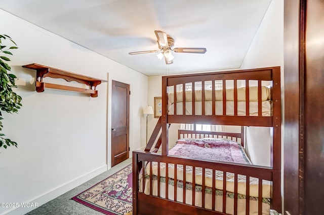 118 Boyd Ave, Van Wert, OH 45891 - carpeted bedroom featuring baseboards and a ceiling fan