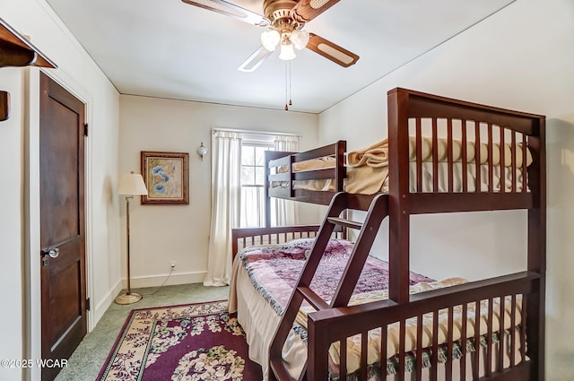 118 Boyd Ave, Van Wert, OH 45891 - carpeted bedroom featuring baseboards and ceiling fan