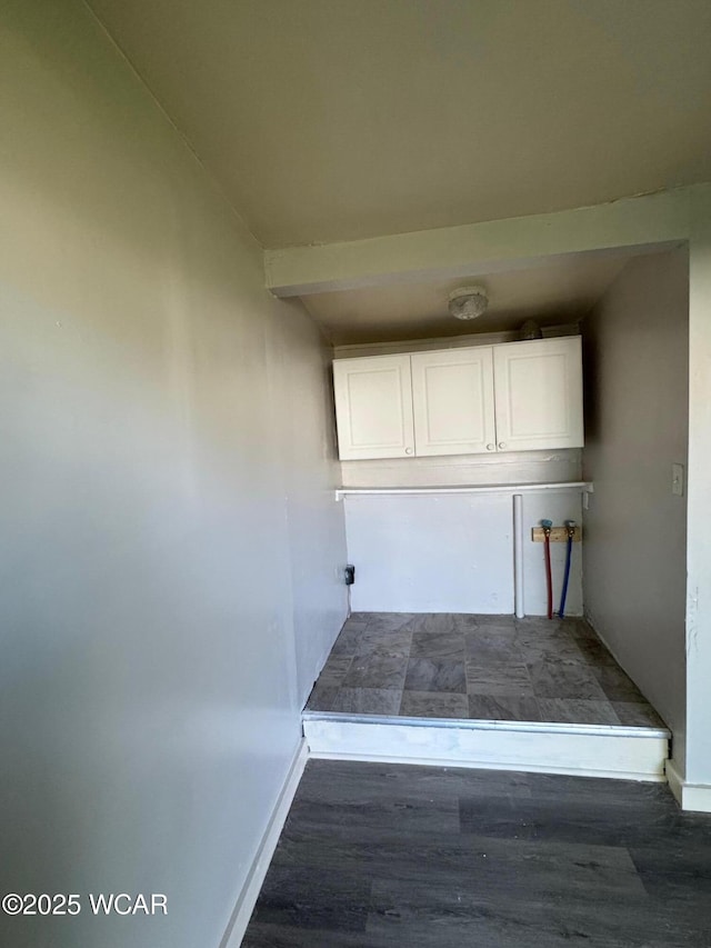 138 Letson Ave, Kenton, OH 43326 - corridor featuring baseboards and dark wood finished floors