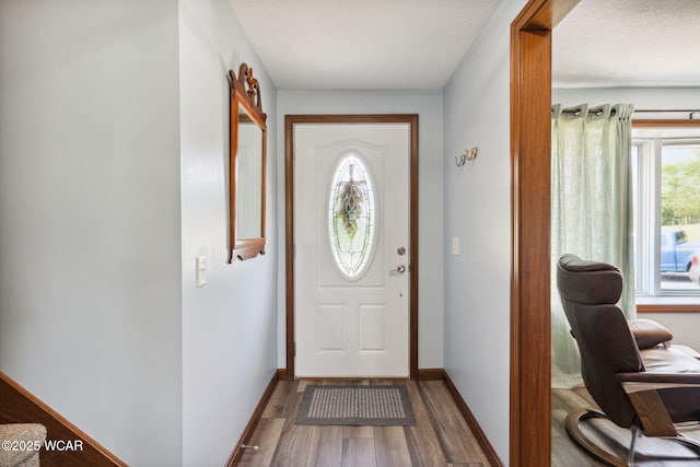 2855 State Route 67, Belle Center, OH 43310 - foyer featuring wood finished floors and baseboards