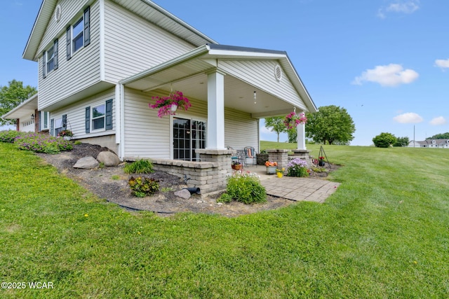 2855 State Route 67, Belle Center, OH 43310 - rear view of house featuring a porch and a yard