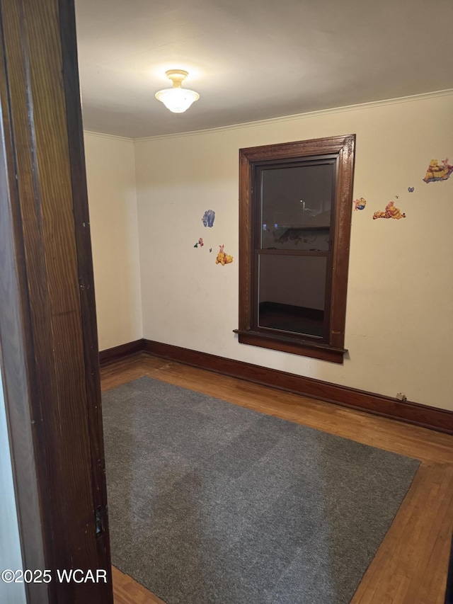 interior space with dark hardwood / wood-style flooring